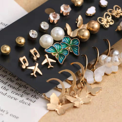 34 Pièces WOW! Boucles D'oreilles Superbes à La Mode Pour Les Belles Filles