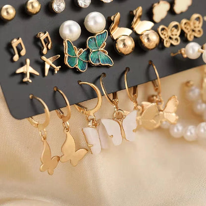 34 Pièces WOW! Boucles D'oreilles Superbes à La Mode Pour Les Belles Filles