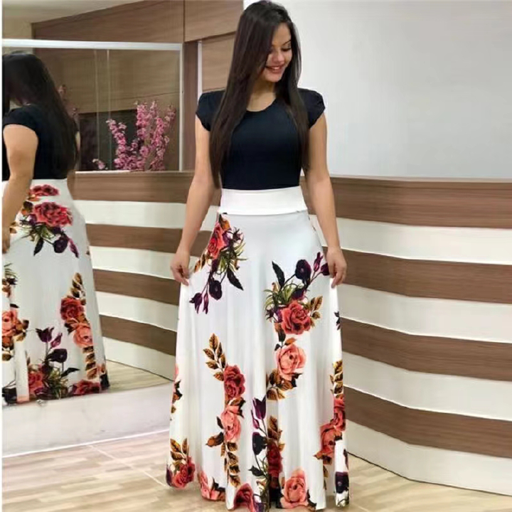 Femmes élégantes Robe Casual Soirée Soirée Dames Robes Fille Vêtements