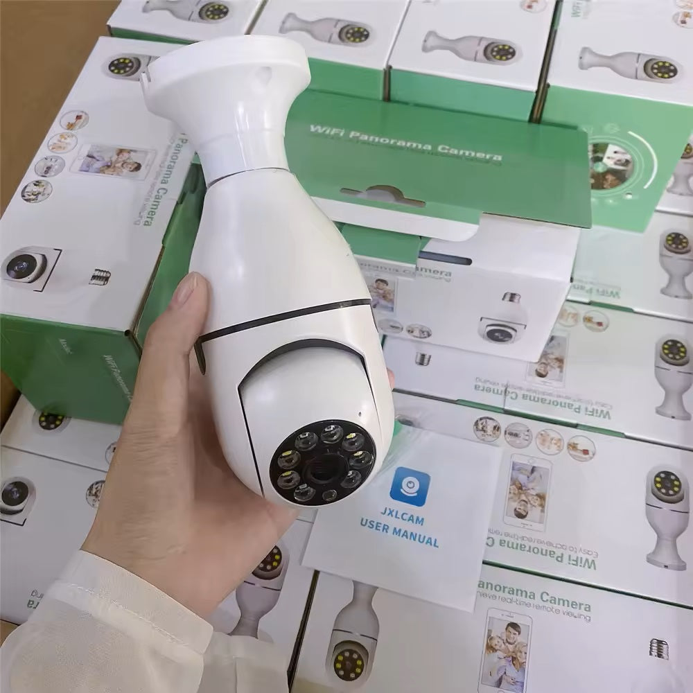 CCTV Caméra Ampoule Wifi sécurité à domicile finie l'insécurité 360 degree Connectable Avec Le Téléphone  Camera