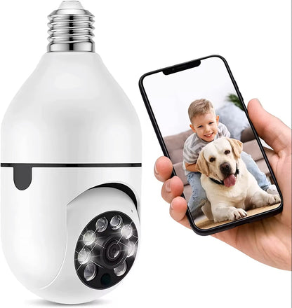 CCTV Caméra Ampoule Wifi sécurité à domicile finie l'insécurité 360 degree Connectable Avec Le Téléphone  Camera