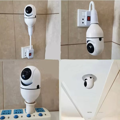 CCTV Caméra Ampoule Wifi sécurité à domicile finie l'insécurité 360 degree Connectable Avec Le Téléphone  Camera