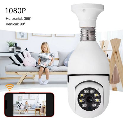 CCTV Caméra Ampoule Wifi sécurité à domicile finie l'insécurité 360 degree Connectable Avec Le Téléphone  Camera