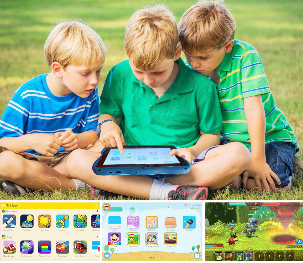 Tablette Pour Enfants Android 7 Pouces Jeu D'ordinateur Kitoko Oyo WAPI !