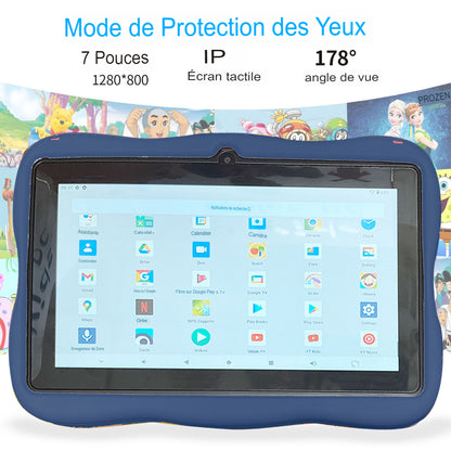 Tablette Pour Enfants Android 7 Pouces Jeu D'ordinateur Kitoko Oyo WAPI !