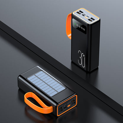 Power Bank Chargeable Avec Courant et Panneau Solaire Autonomie Durable Powerbank