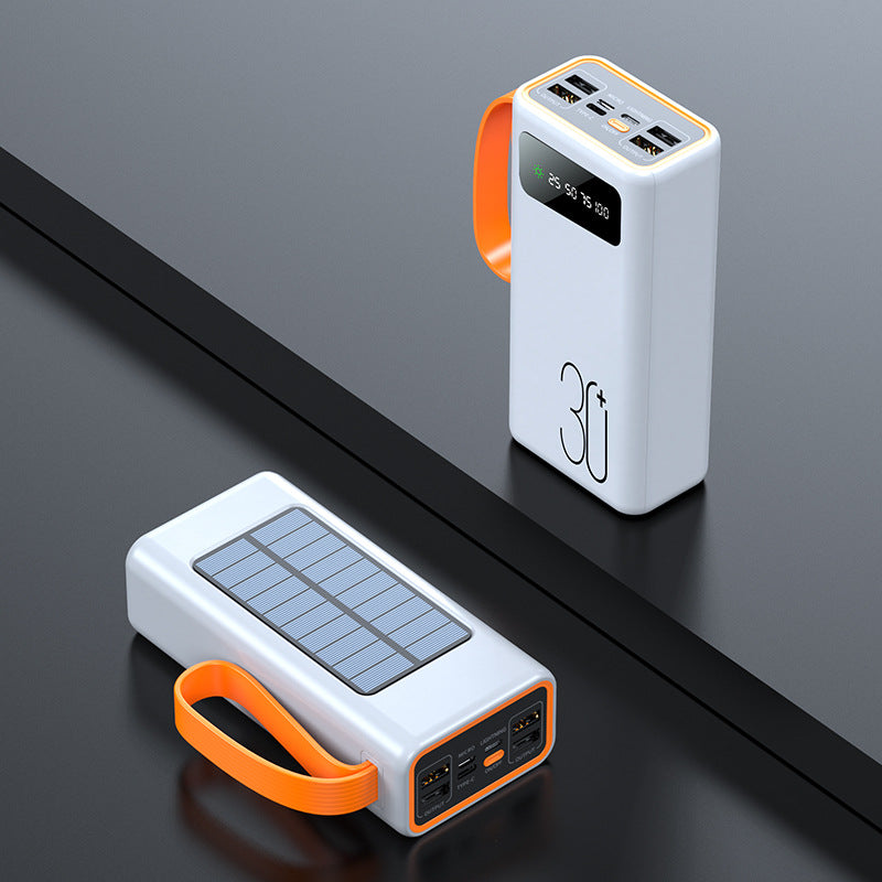 Power Bank Chargeable Avec Courant et Panneau Solaire Autonomie Durable Powerbank