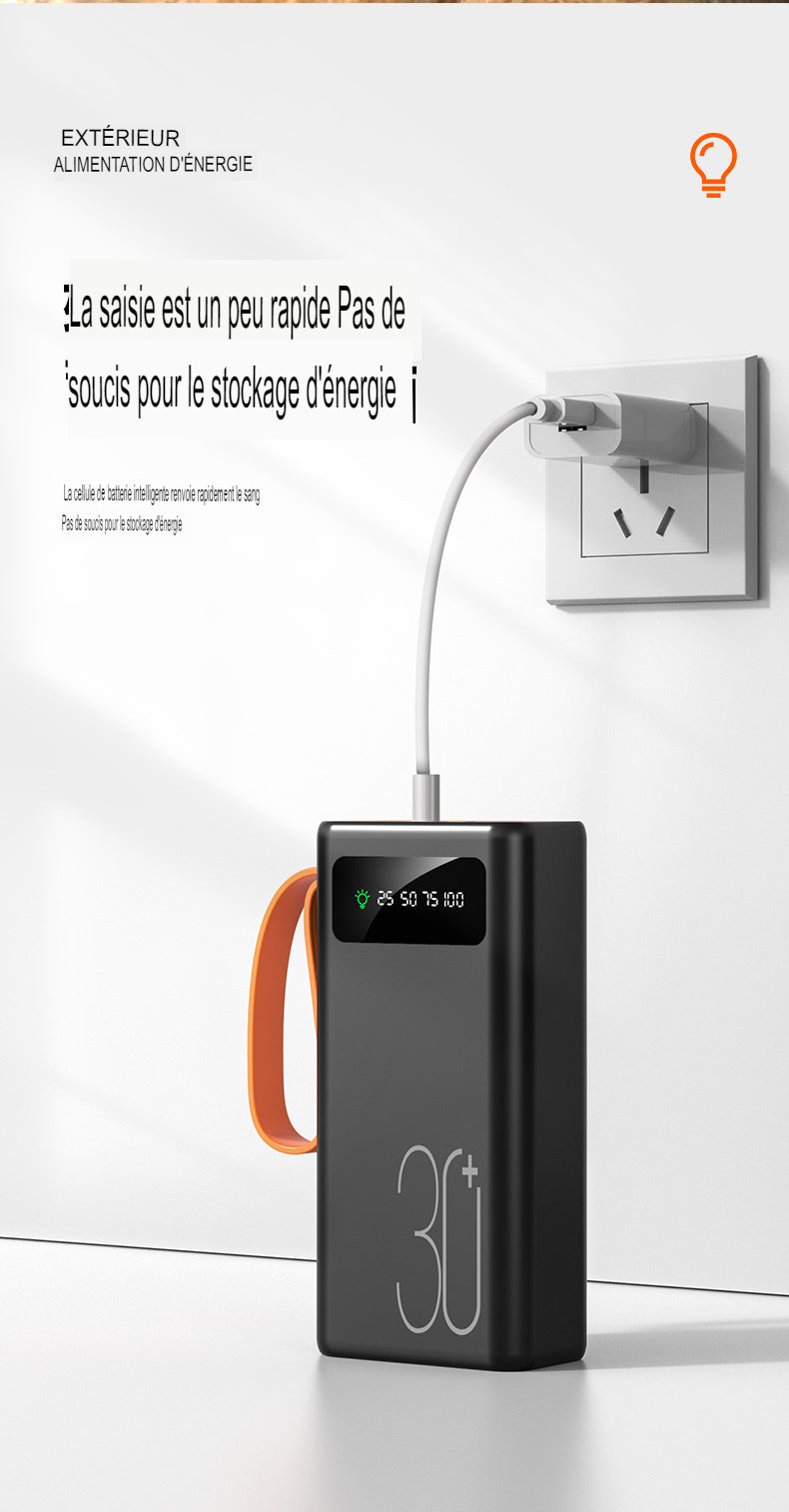 Power Bank Chargeable Avec Courant et Panneau Solaire Autonomie Durable Powerbank